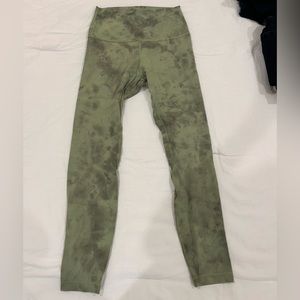 Lululemon Green Tie Dye Leggings